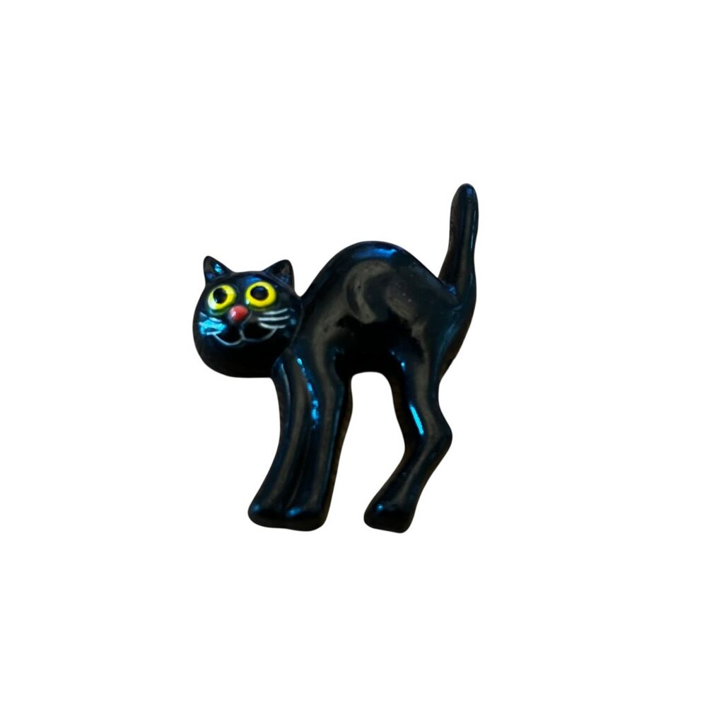 Vintage Black Cat Refrigerator Magnet